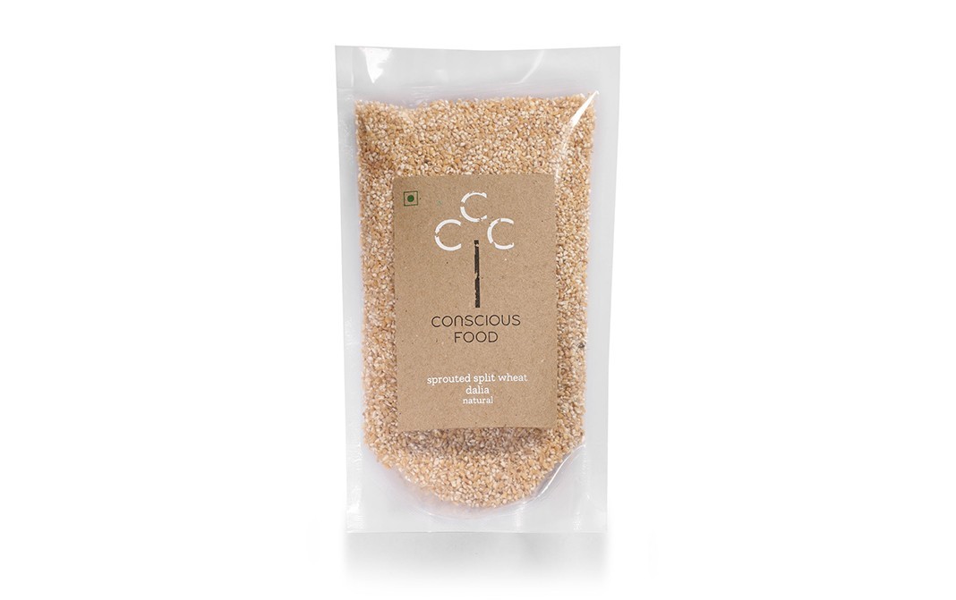 Conscious Food Sprouted Split Wheat Dalia Natural   Pack  200 grams